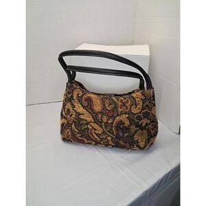 1994 Fossil Tapestry Handbag Purse  A3